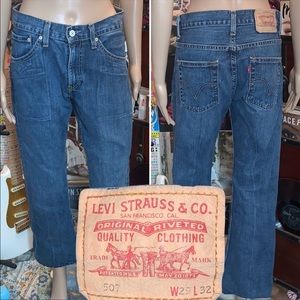 Mens 29 Levi’s levis 507 red tag denim jeans